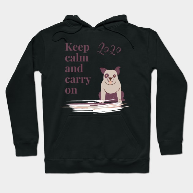 Keep Calm and Carry On Hoodie by Pro-tshirt